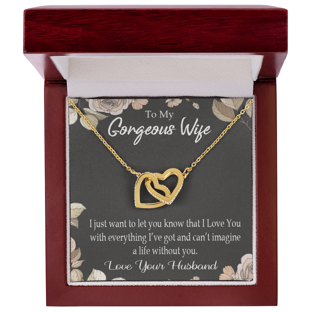 To My Wife Can’t Imagine a Life Without You Inseparable Necklace-Express Your Love Gifts