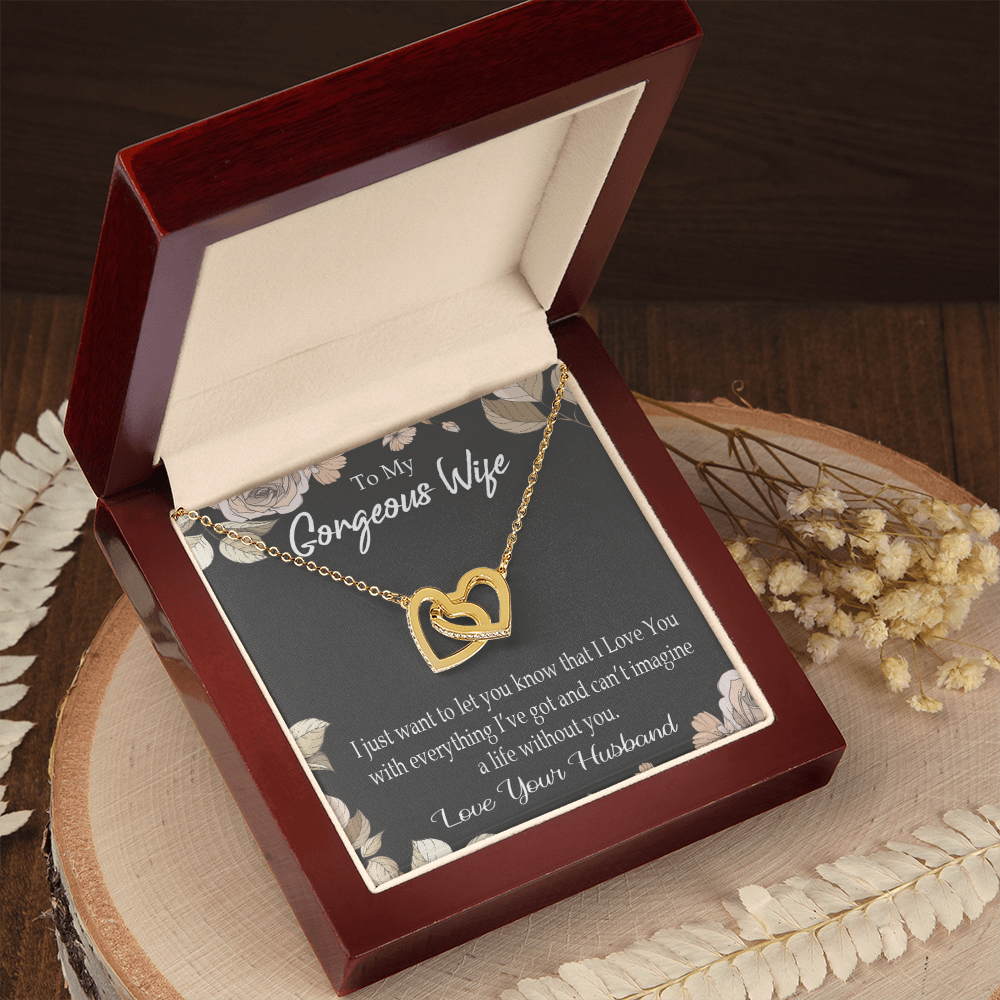 To My Wife Can’t Imagine a Life Without You Inseparable Necklace-Express Your Love Gifts