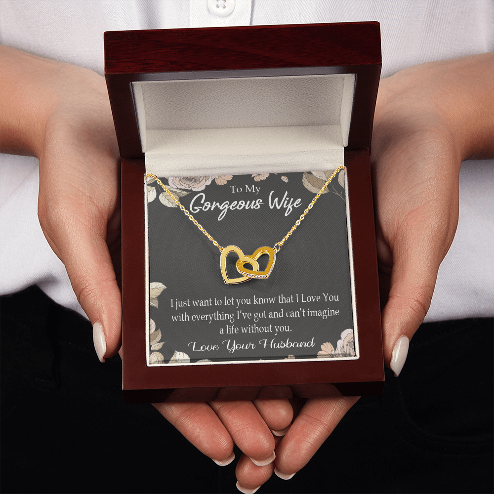 To My Wife Can’t Imagine a Life Without You Inseparable Necklace-Express Your Love Gifts