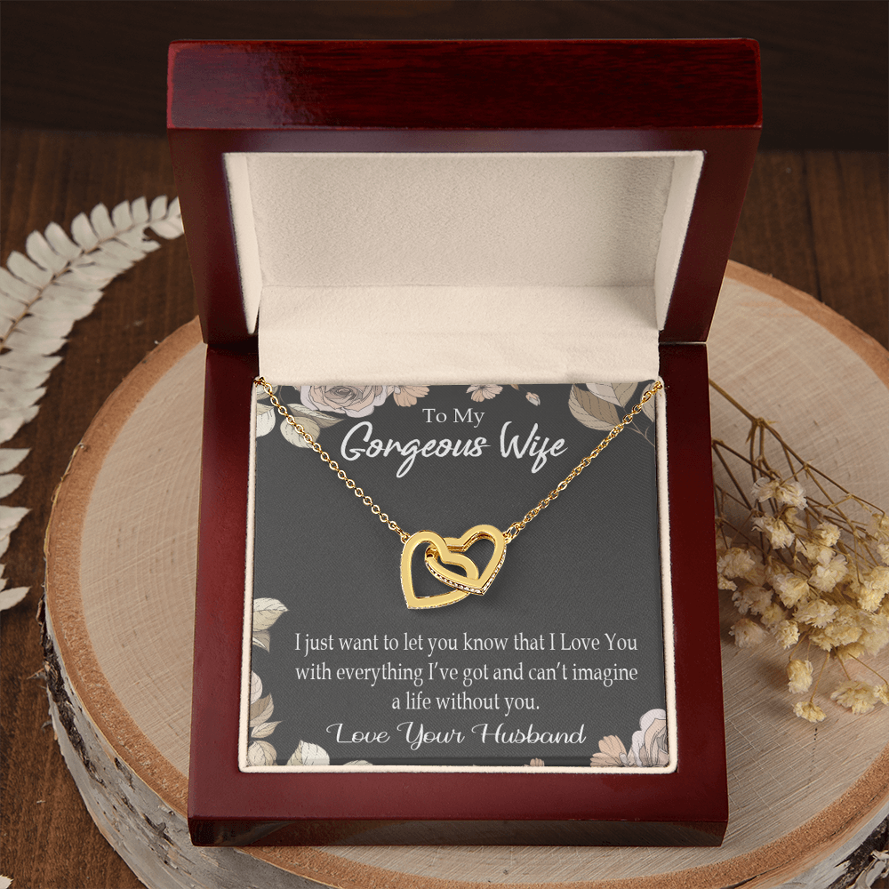 To My Wife Can’t Imagine a Life Without You Inseparable Necklace-Express Your Love Gifts