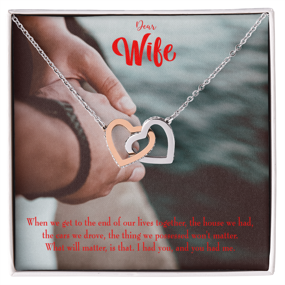 To My Wife Dear Wife From Husband Inseparable Necklace-Express Your Love Gifts