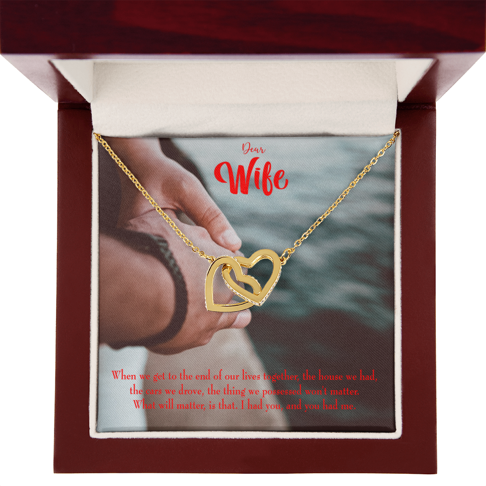 To My Wife Dear Wife From Husband Inseparable Necklace-Express Your Love Gifts