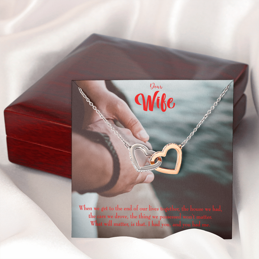 To My Wife Dear Wife From Husband Inseparable Necklace-Express Your Love Gifts