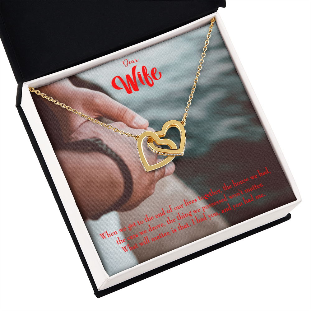 To My Wife Dear Wife From Husband Inseparable Necklace-Express Your Love Gifts