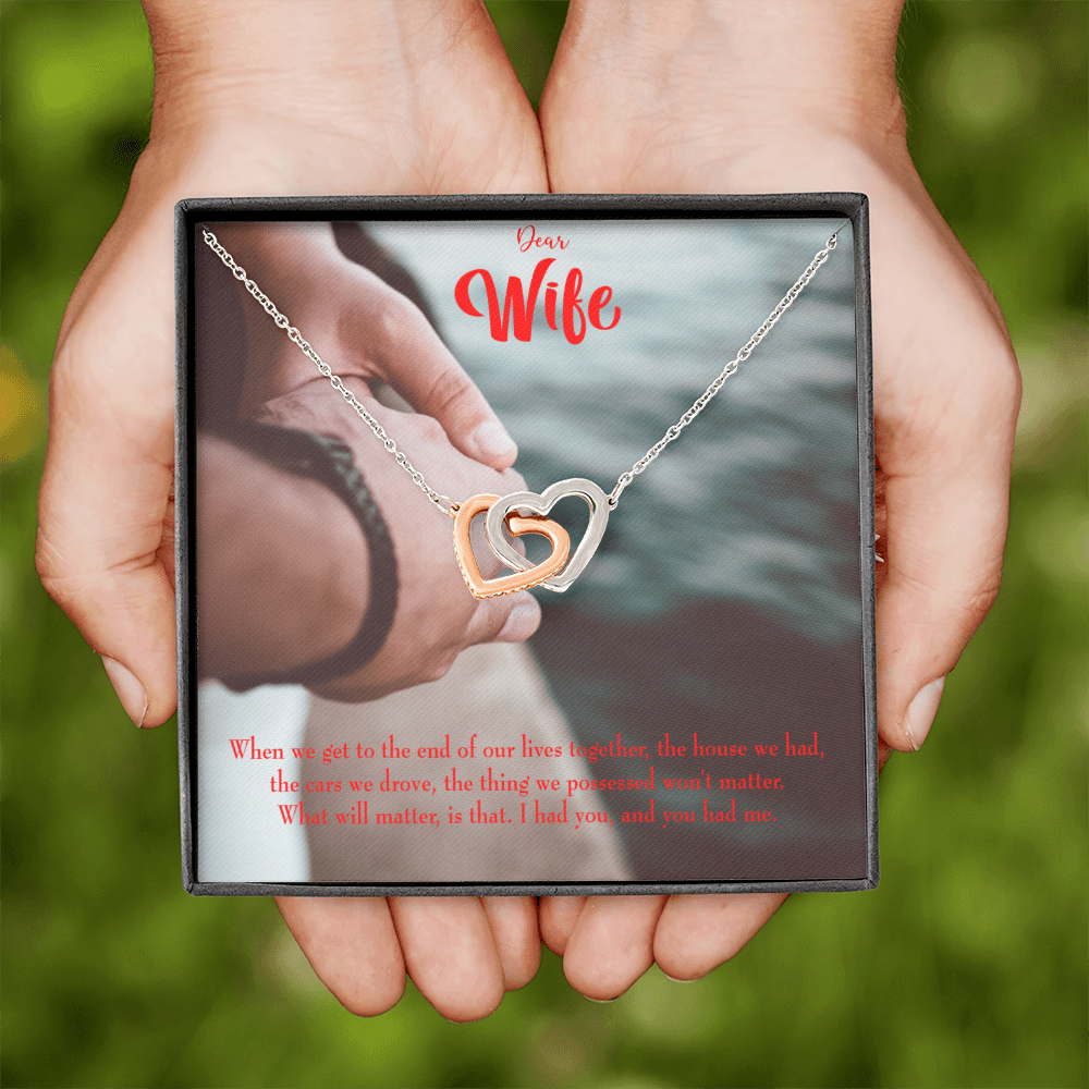 To My Wife Dear Wife From Husband Inseparable Necklace-Express Your Love Gifts