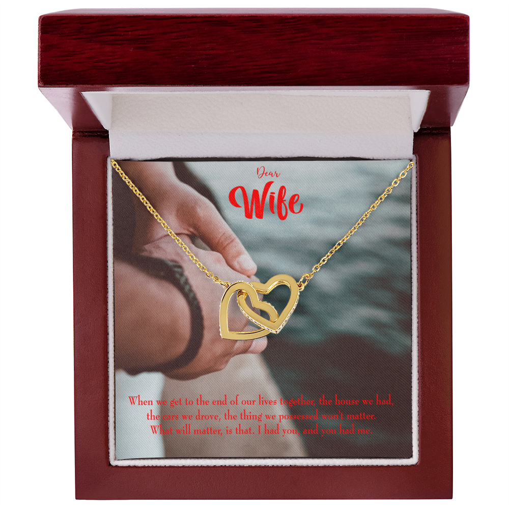 To My Wife Dear Wife From Husband Inseparable Necklace-Express Your Love Gifts