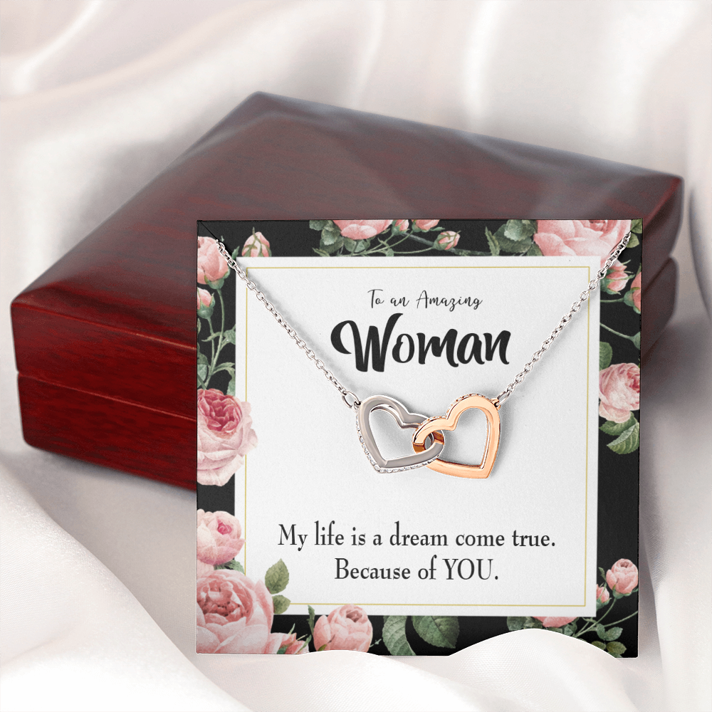 To My Wife Dream Come True Inseparable Necklace-Express Your Love Gifts