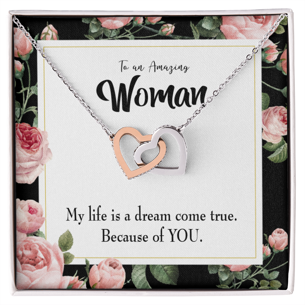 To My Wife Dream Come True Inseparable Necklace-Express Your Love Gifts