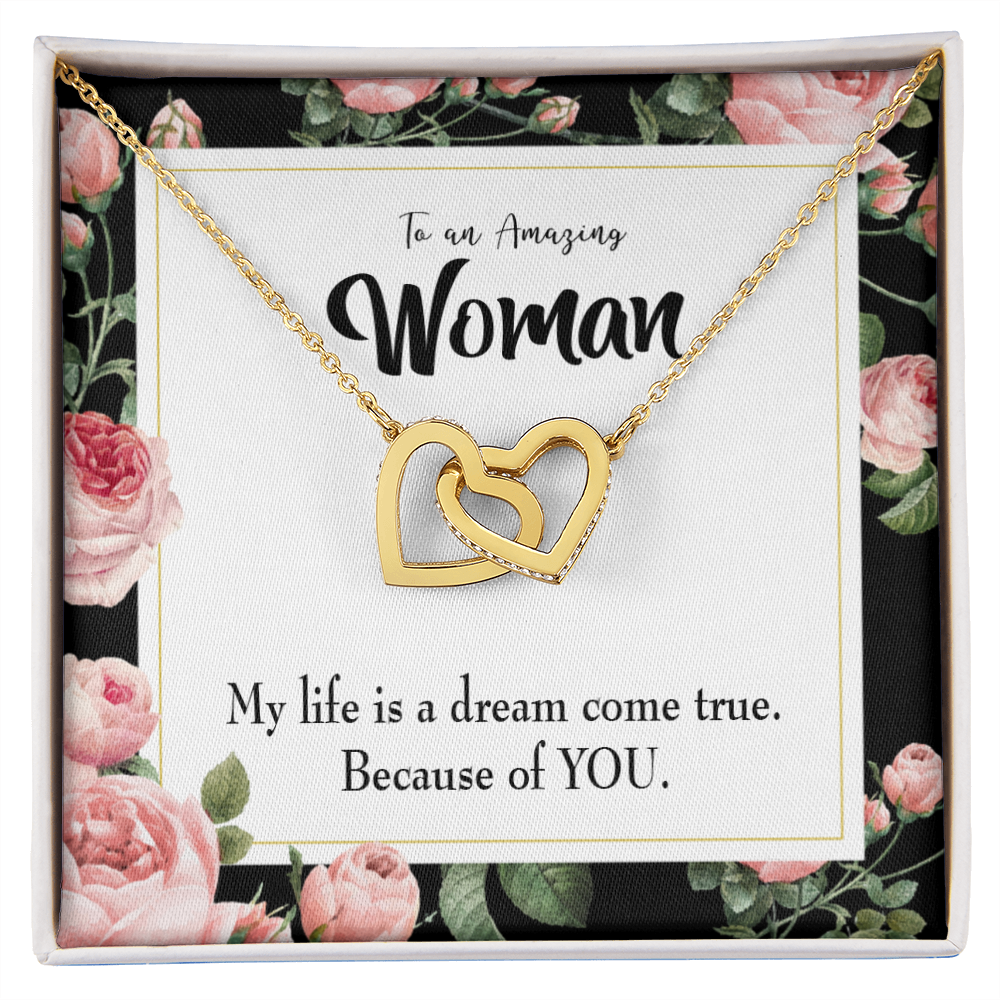 To My Wife Dream Come True Inseparable Necklace-Express Your Love Gifts