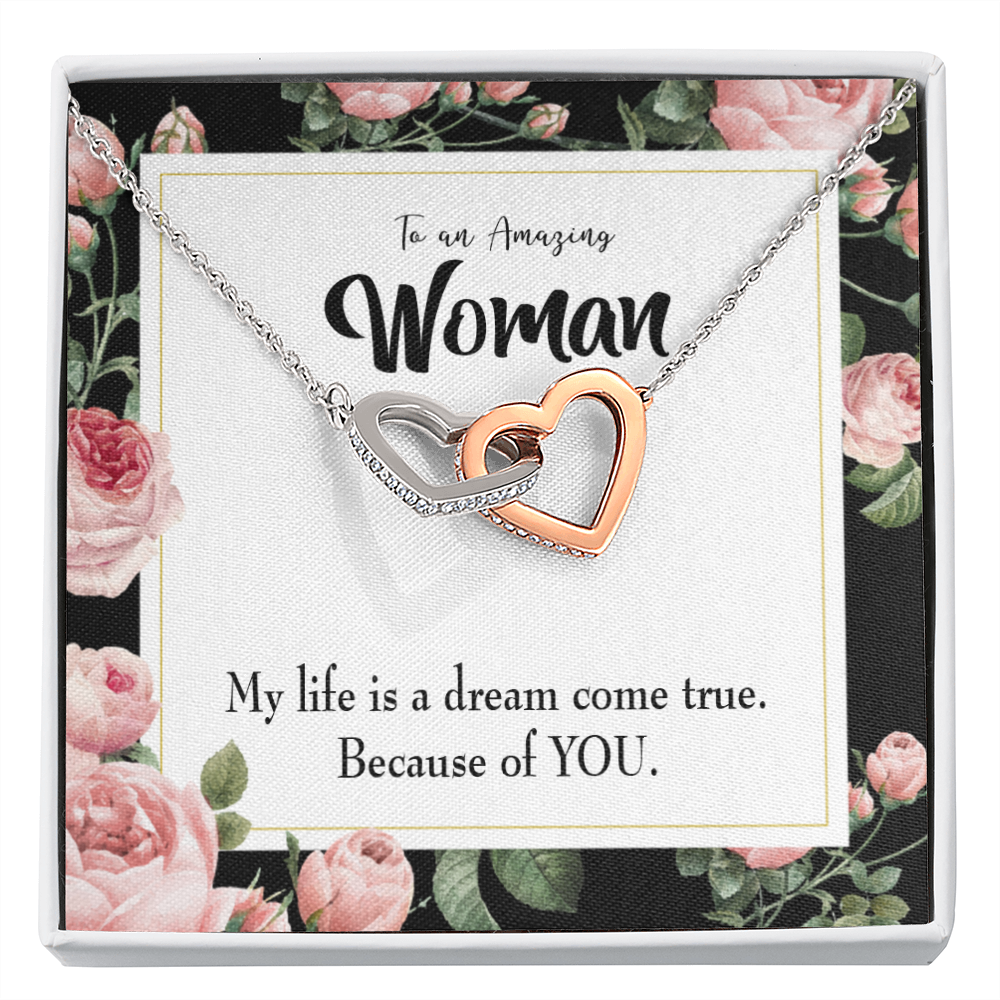 To My Wife Dream Come True Inseparable Necklace-Express Your Love Gifts