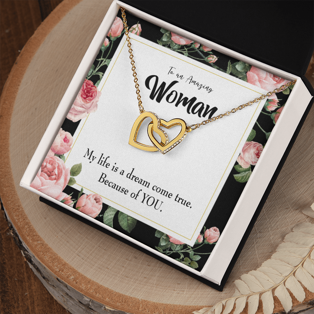 To My Wife Dream Come True Inseparable Necklace-Express Your Love Gifts