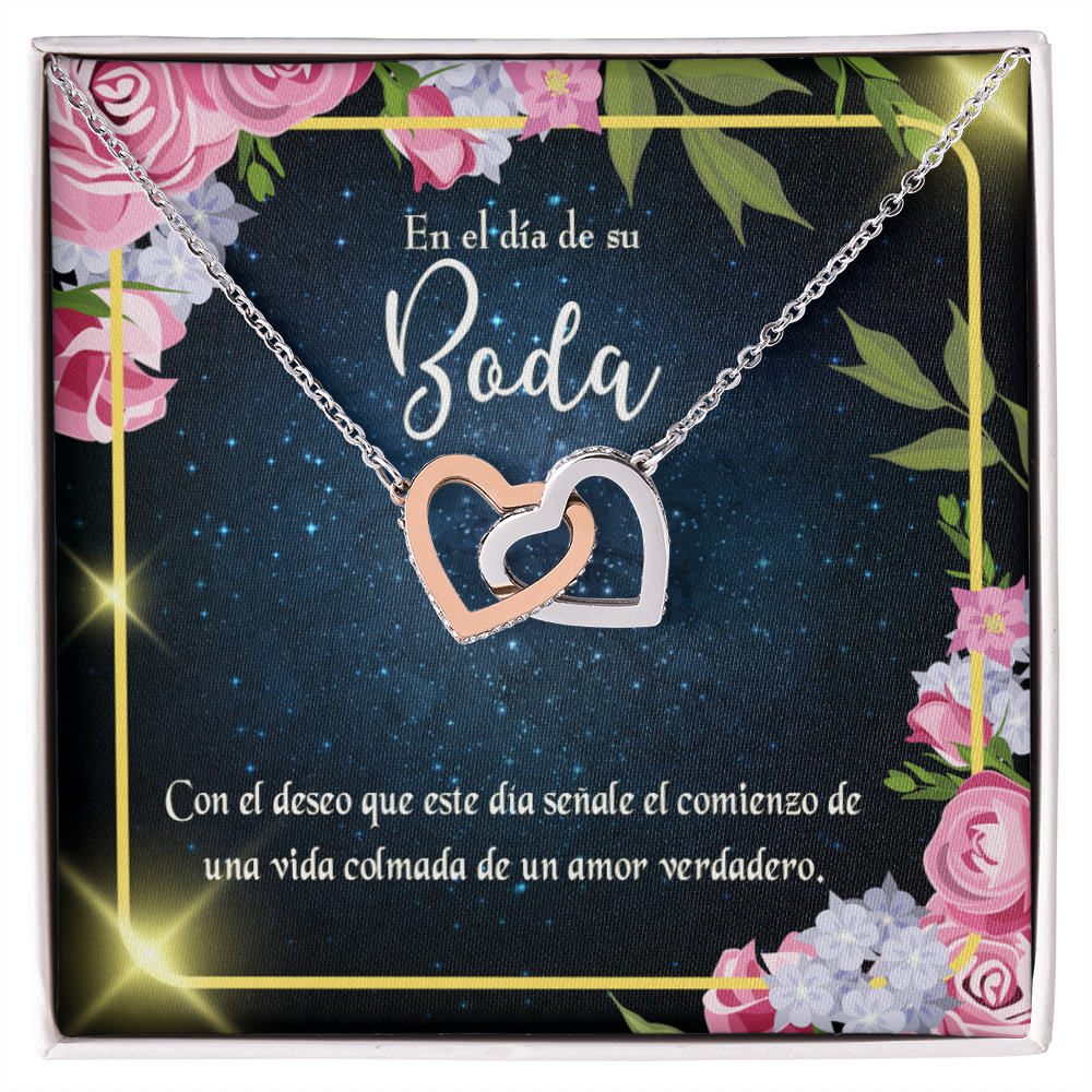 To My Wife En el día de su Boda Inseparable Necklace-Express Your Love Gifts