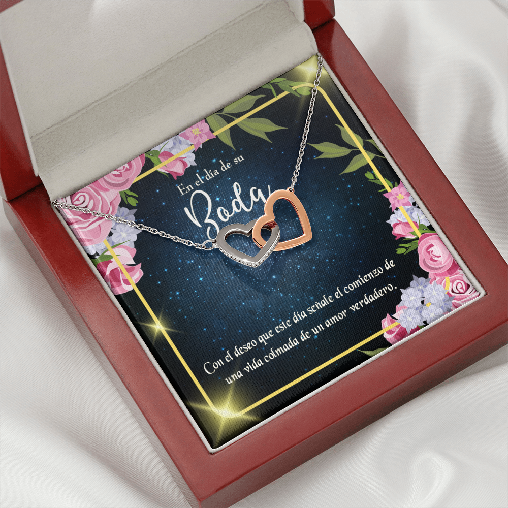 To My Wife En el día de su Boda Inseparable Necklace-Express Your Love Gifts