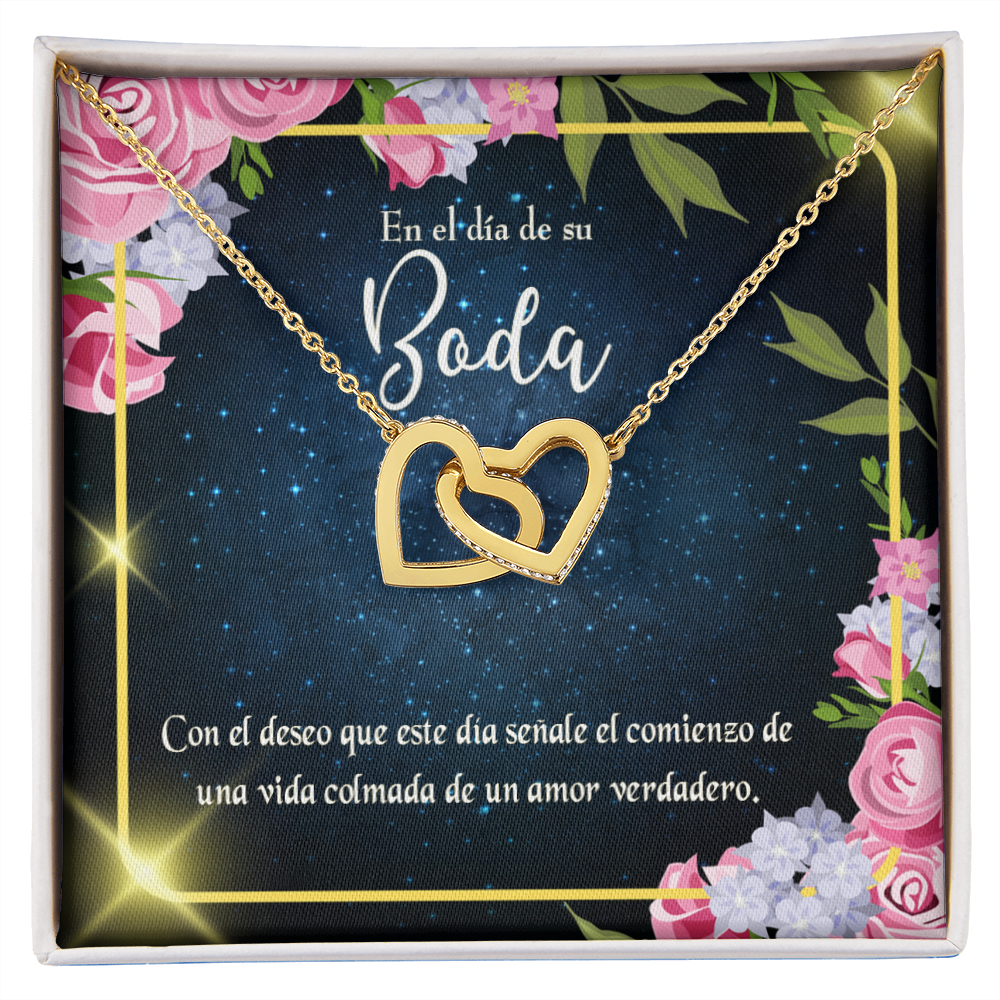 To My Wife En el día de su Boda Inseparable Necklace-Express Your Love Gifts