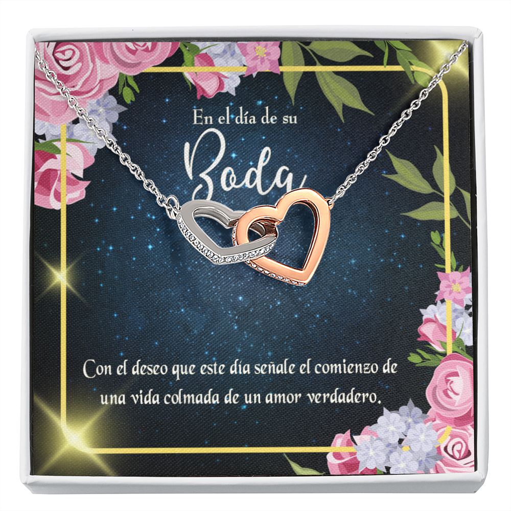 To My Wife En el día de su Boda Inseparable Necklace-Express Your Love Gifts