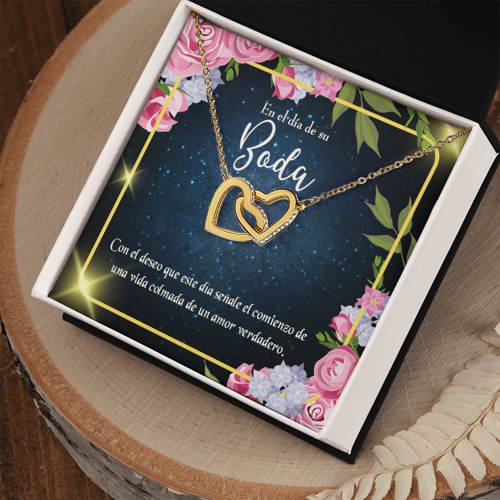 To My Wife En el día de su Boda Inseparable Necklace-Express Your Love Gifts