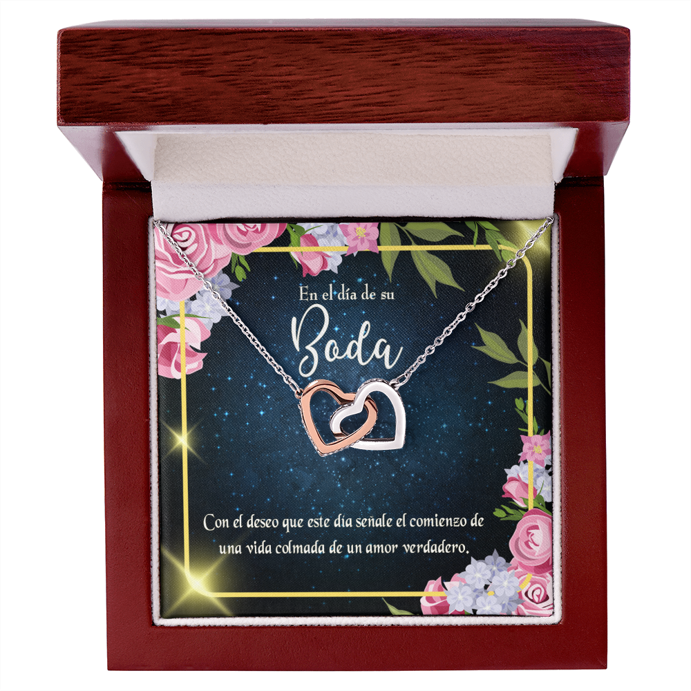 To My Wife En el día de su Boda Inseparable Necklace-Express Your Love Gifts