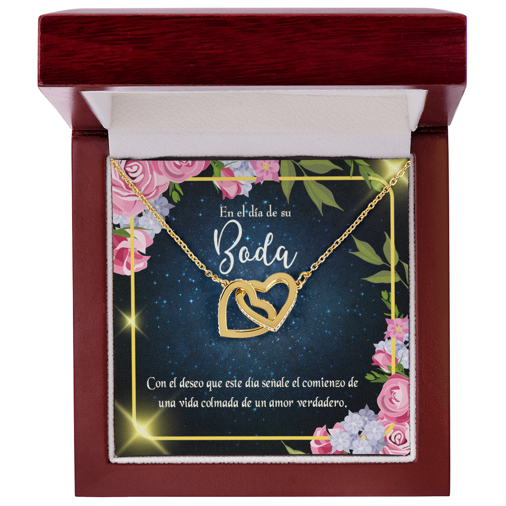 To My Wife En el día de su Boda Inseparable Necklace-Express Your Love Gifts