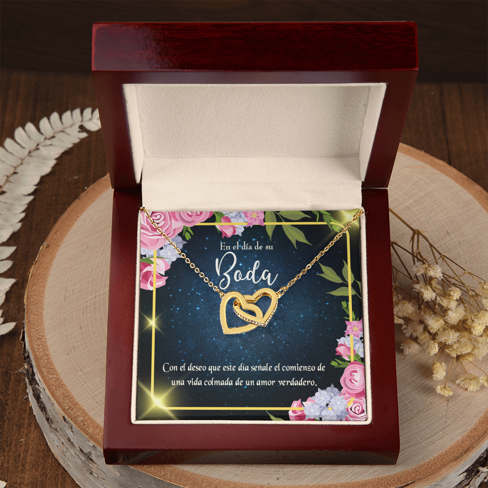 To My Wife En el día de su Boda Inseparable Necklace-Express Your Love Gifts