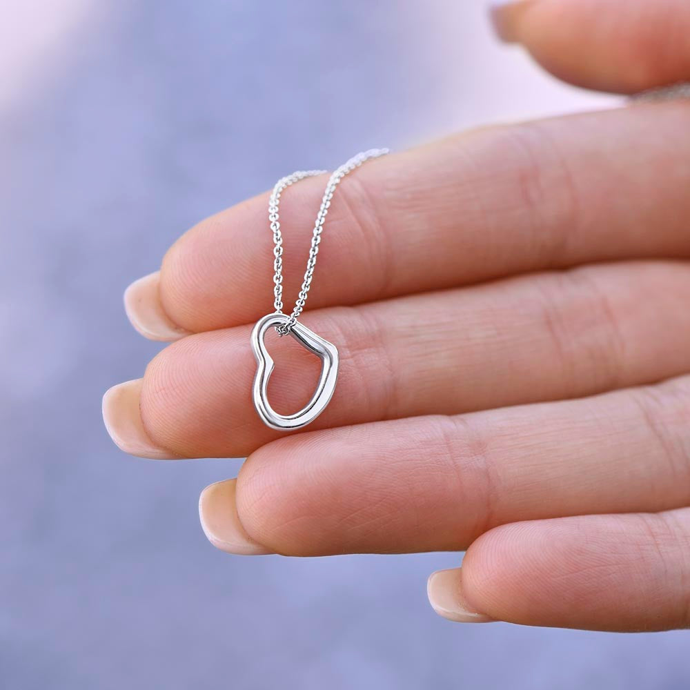 To My Wife Every Time I See You Delicate Heart Necklace-Express Your Love Gifts
