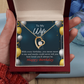 To My Wife Every You Mean More To Me Birthday Message Forever Necklace w Message Card-Express Your Love Gifts