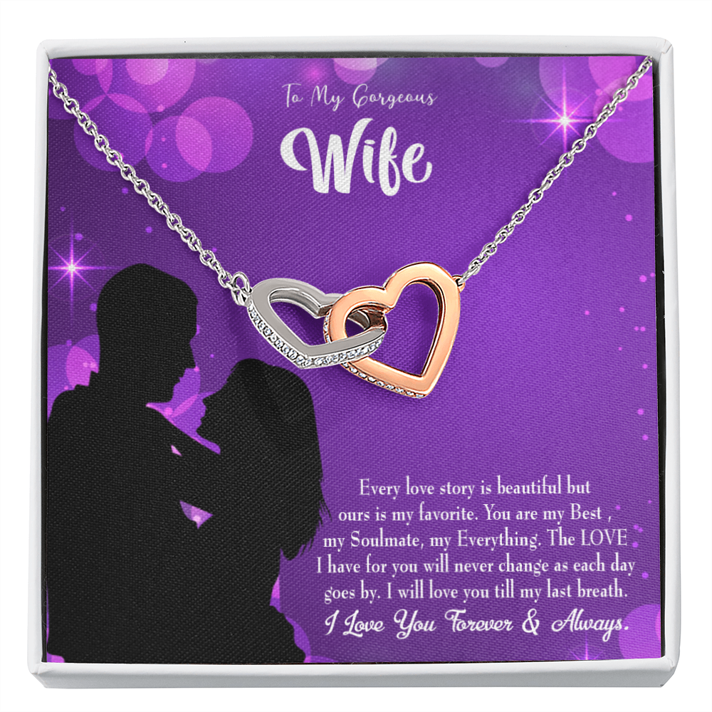 To My Wife Favorite Story Inseparable Necklace-Express Your Love Gifts