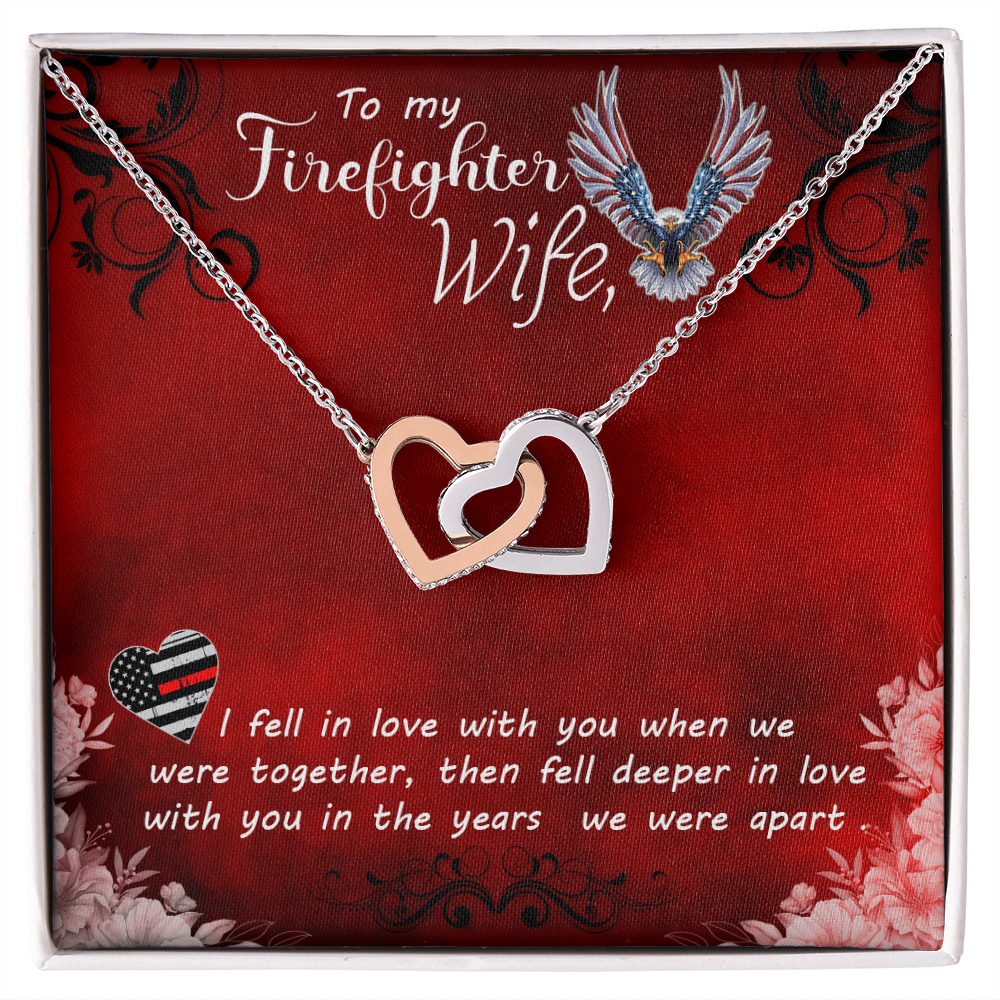 To My Wife Firefighter wife Inseparable Necklace-Express Your Love Gifts