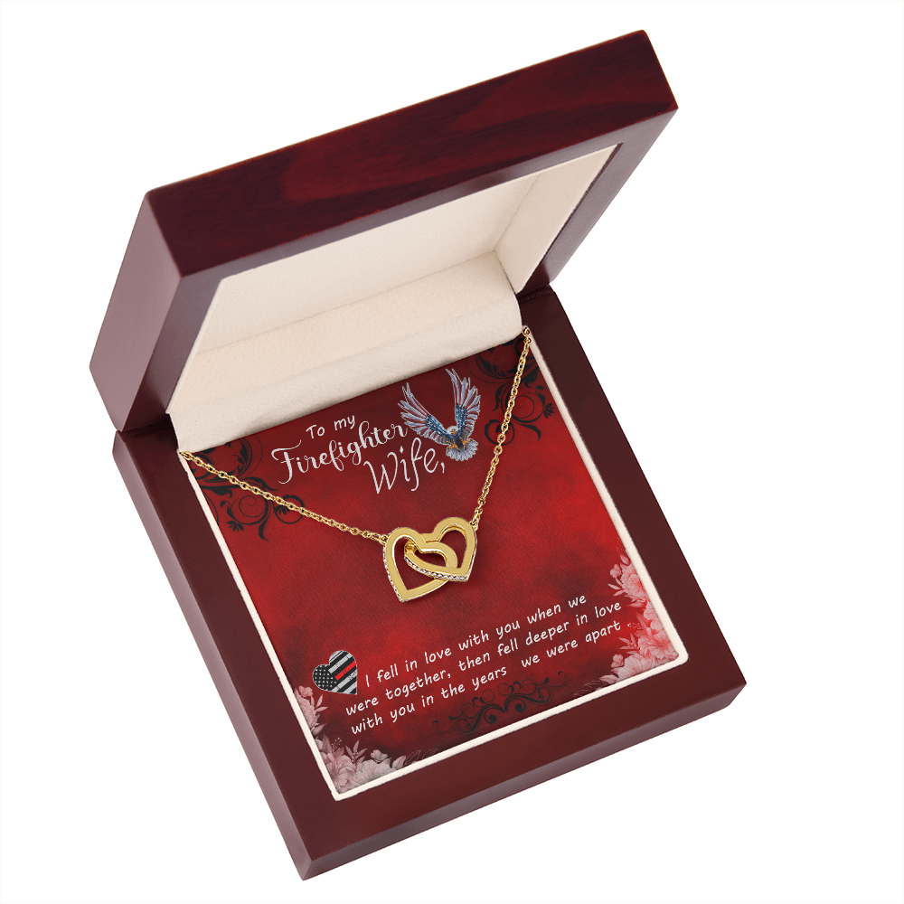 To My Wife Firefighter wife Inseparable Necklace-Express Your Love Gifts