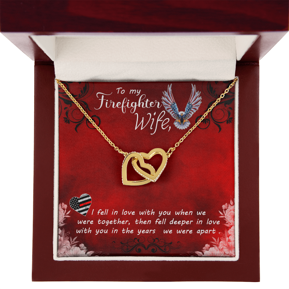 To My Wife Firefighter wife Inseparable Necklace-Express Your Love Gifts