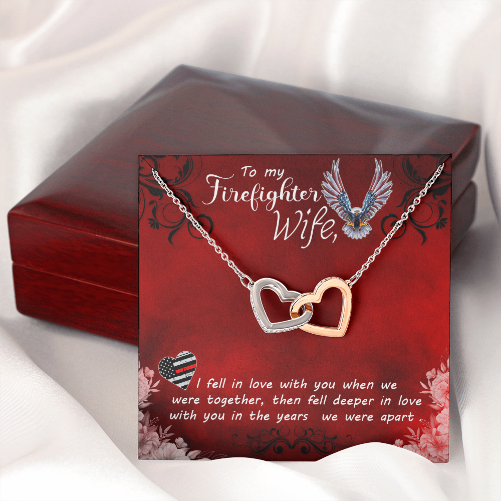 To My Wife Firefighter wife Inseparable Necklace-Express Your Love Gifts