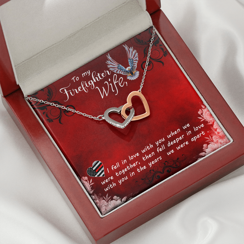 To My Wife Firefighter wife Inseparable Necklace-Express Your Love Gifts