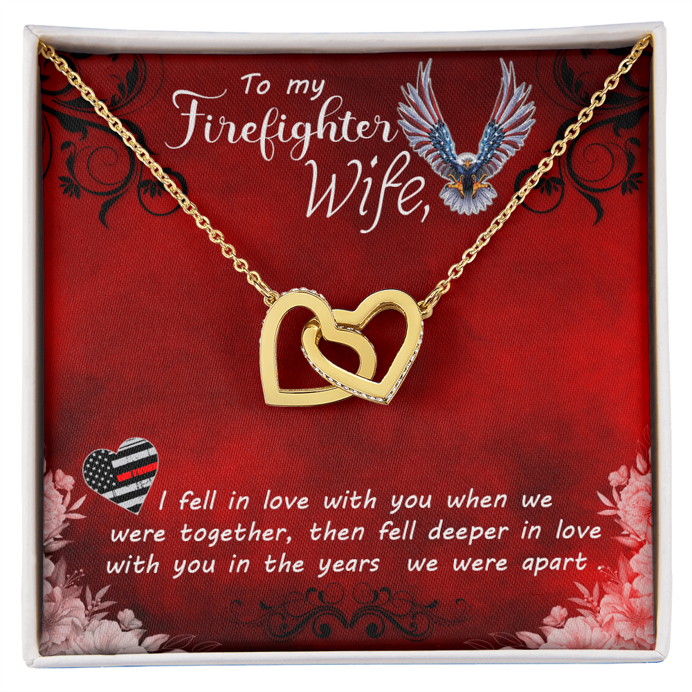 To My Wife Firefighter wife Inseparable Necklace-Express Your Love Gifts