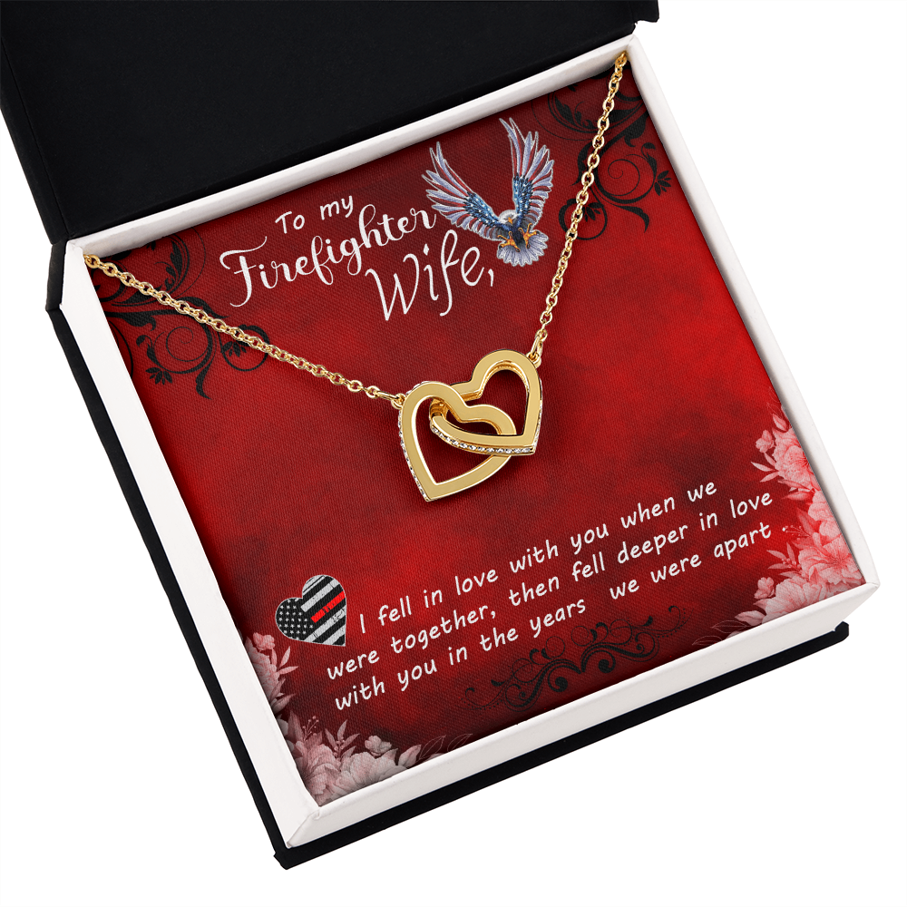 To My Wife Firefighter wife Inseparable Necklace-Express Your Love Gifts