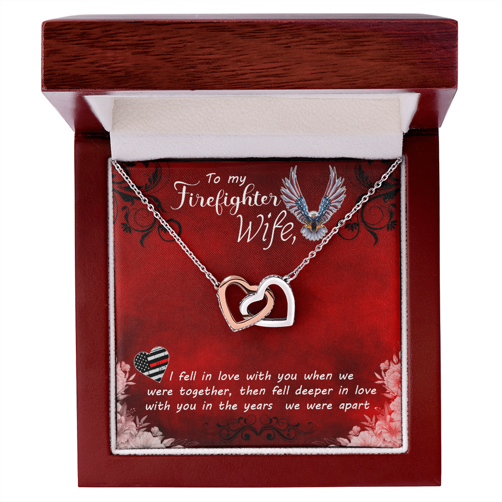 To My Wife Firefighter wife Inseparable Necklace-Express Your Love Gifts