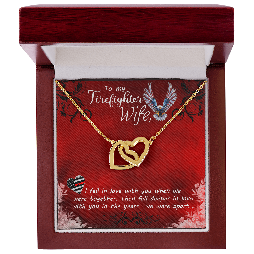 To My Wife Firefighter wife Inseparable Necklace-Express Your Love Gifts