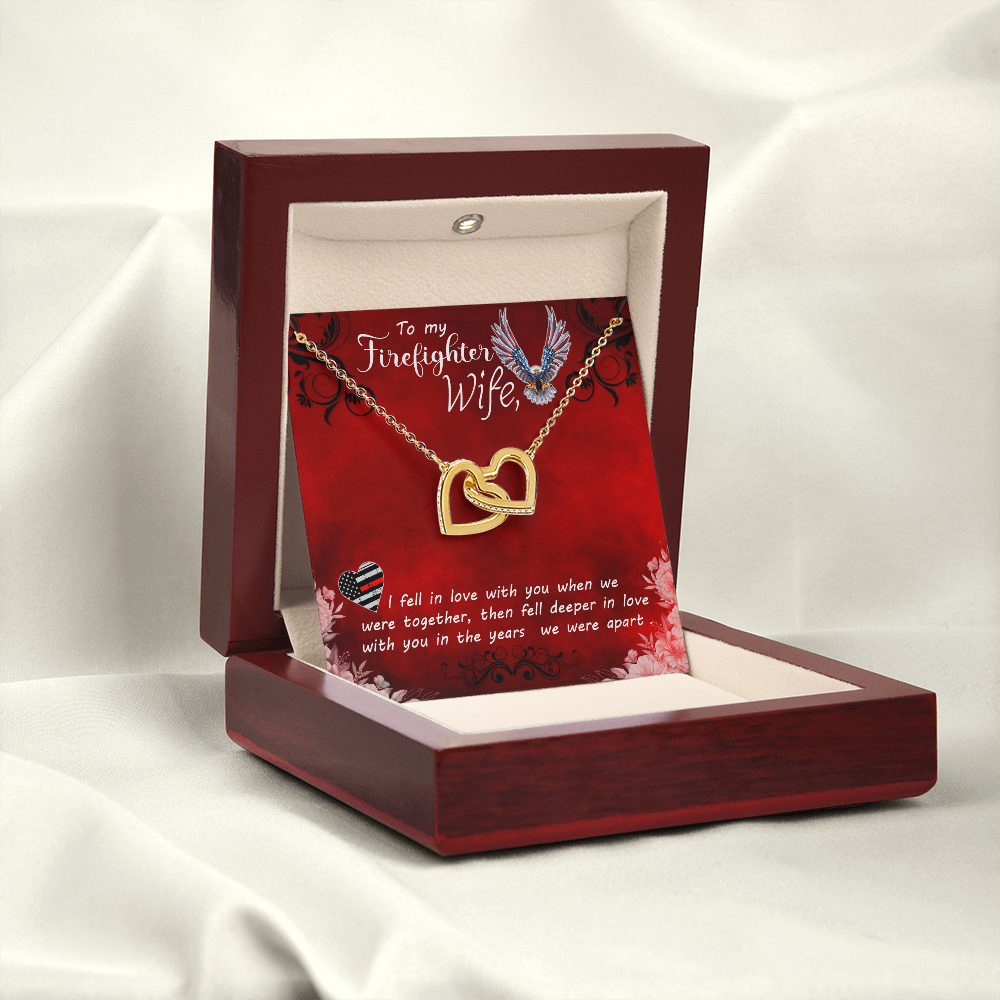 To My Wife Firefighter wife Inseparable Necklace-Express Your Love Gifts