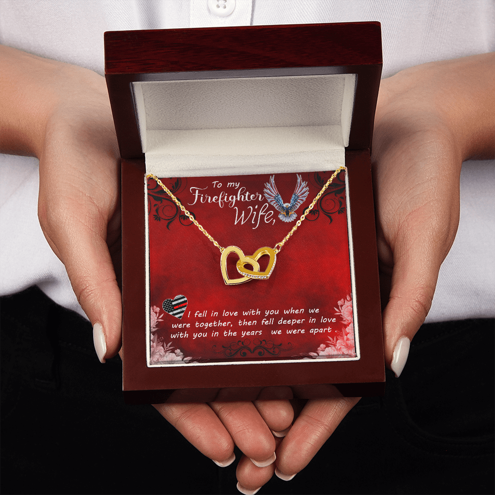 To My Wife Firefighter wife Inseparable Necklace-Express Your Love Gifts