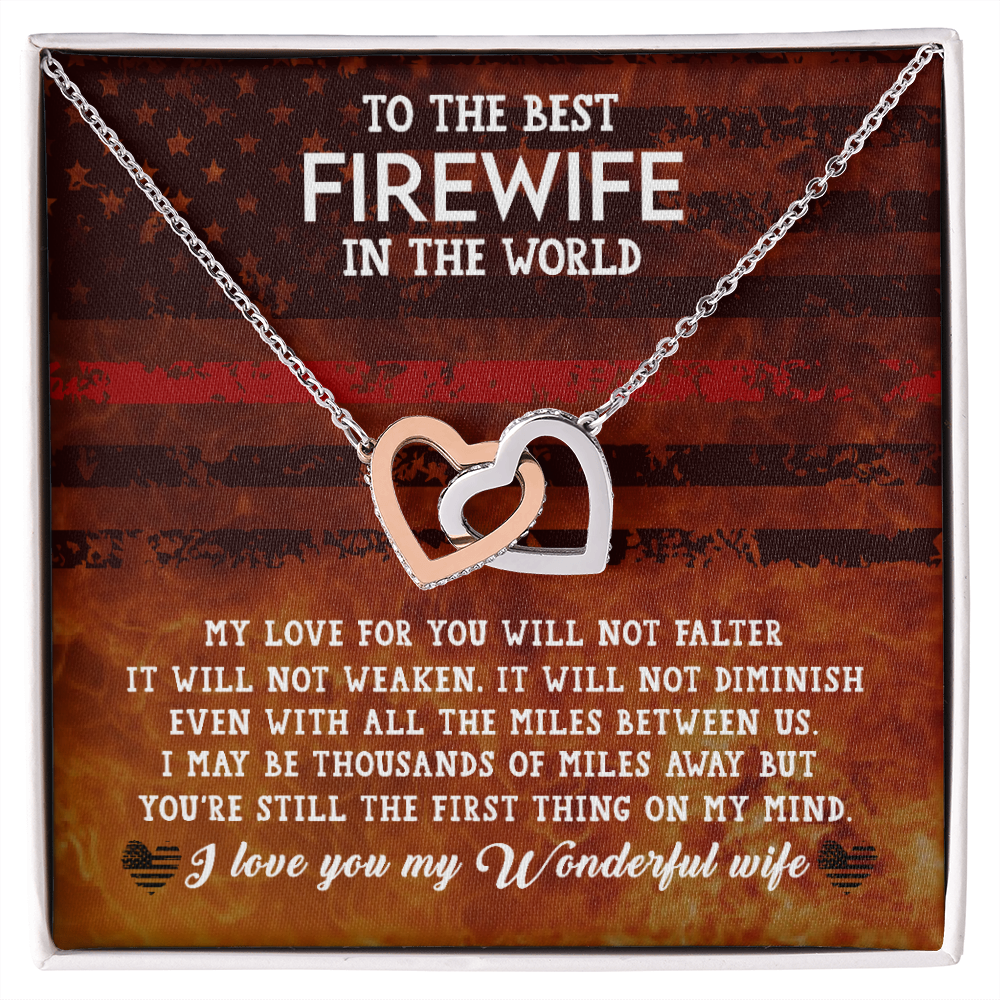 To My Wife Firewife Independence Day Inseparable Necklace-Express Your Love Gifts