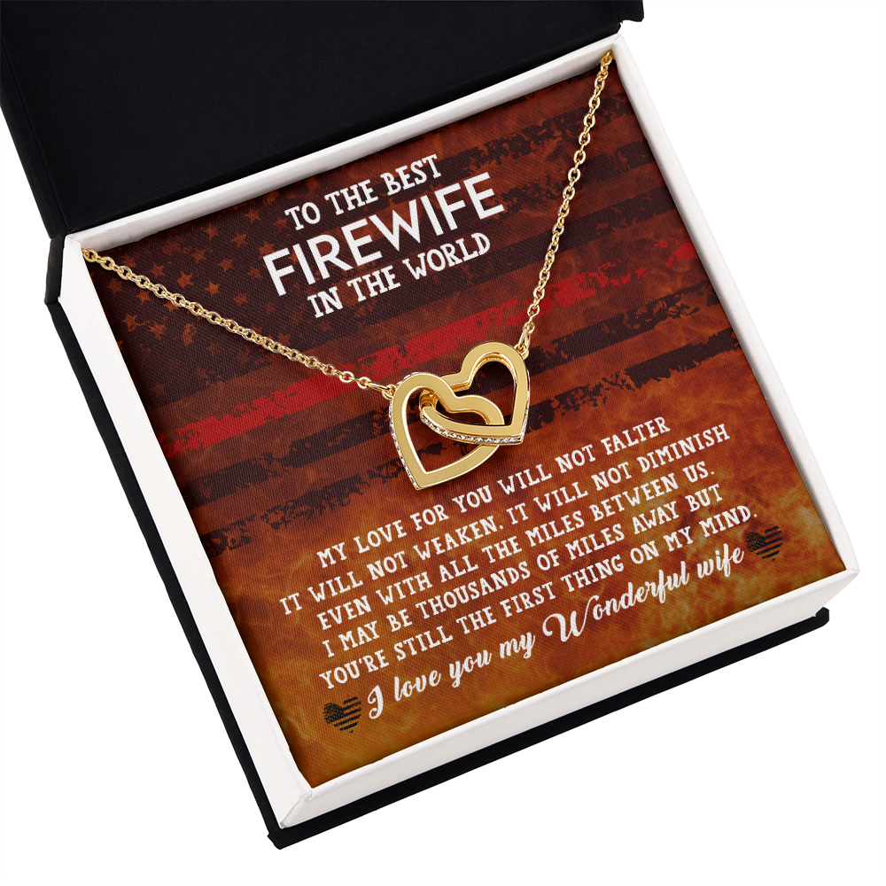 To My Wife Firewife Independence Day Inseparable Necklace-Express Your Love Gifts