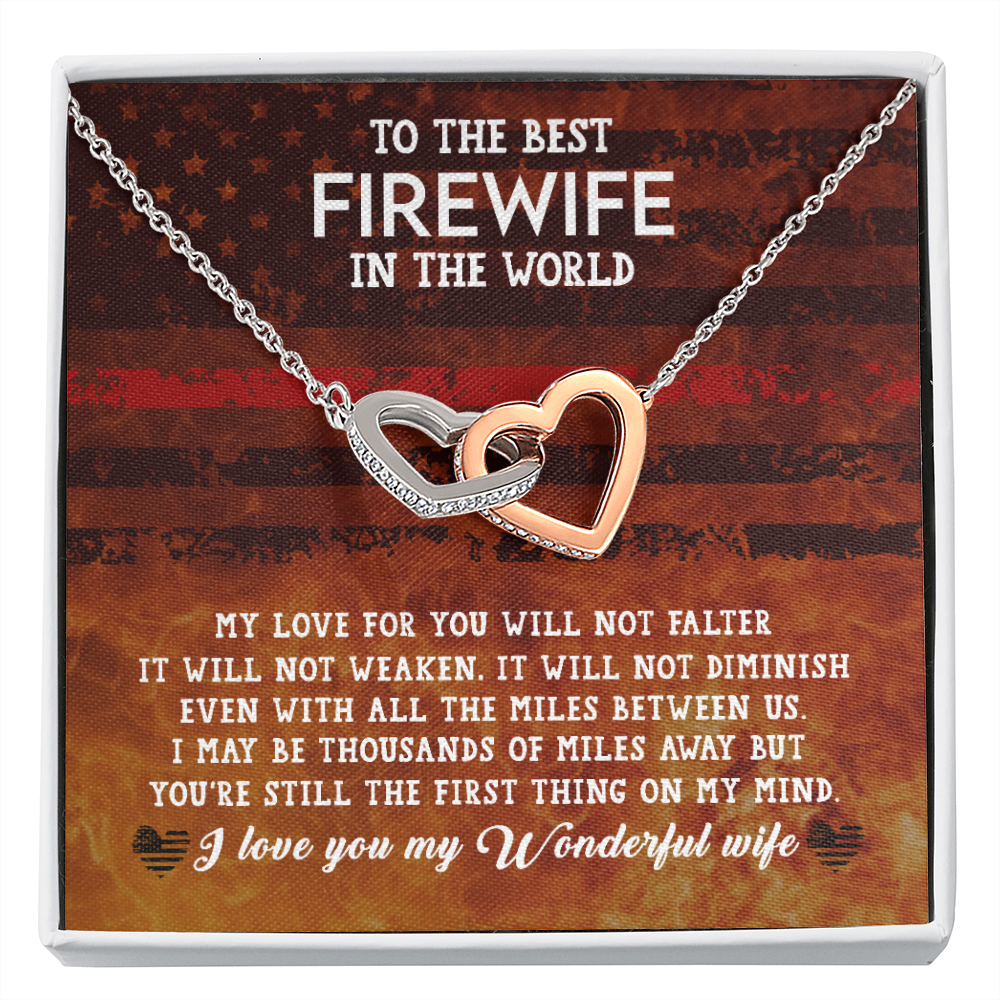 To My Wife Firewife Independence Day Inseparable Necklace-Express Your Love Gifts