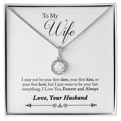 To My Wife Forever and Always Eternal Hope Necklace Message Card-Express Your Love Gifts