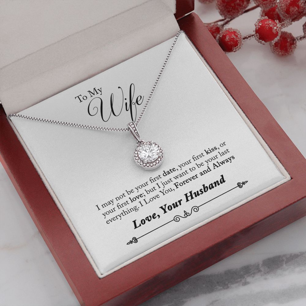 To My Wife Forever and Always Eternal Hope Necklace Message Card-Express Your Love Gifts