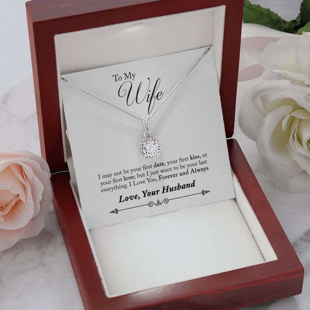 To My Wife Forever and Always Eternal Hope Necklace Message Card-Express Your Love Gifts