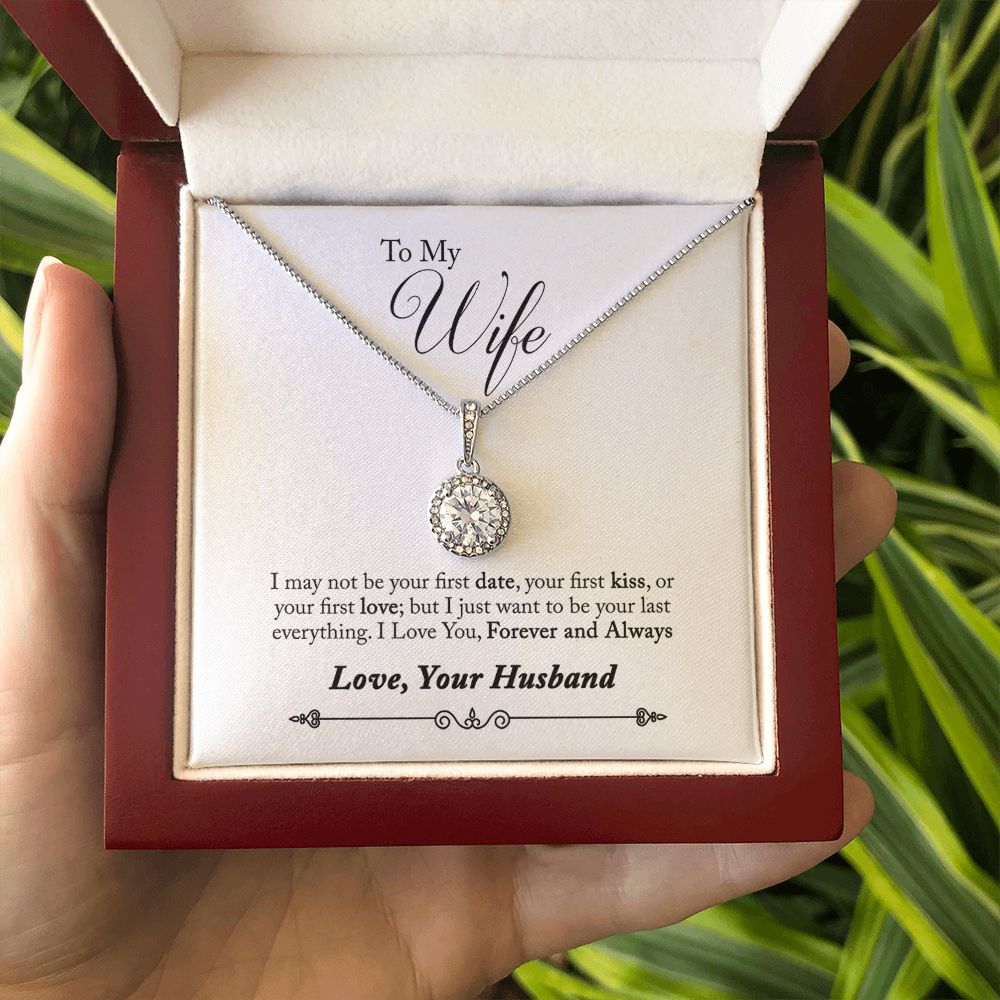 To My Wife Forever and Always Eternal Hope Necklace Message Card-Express Your Love Gifts