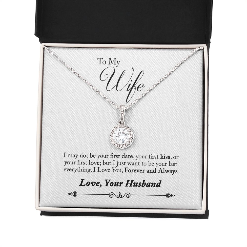 To My Wife Forever and Always Eternal Hope Necklace Message Card-Express Your Love Gifts