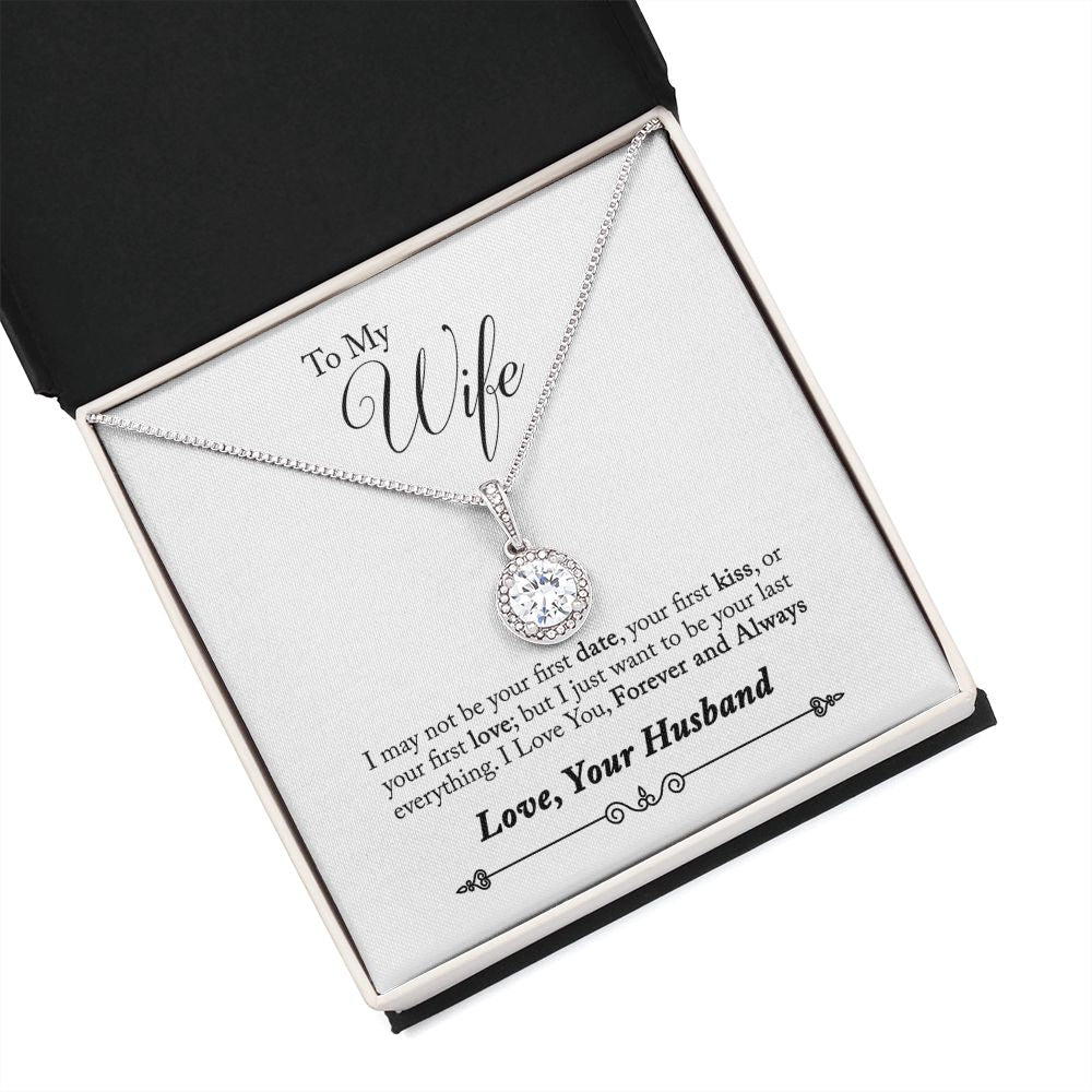 To My Wife Forever and Always Eternal Hope Necklace Message Card-Express Your Love Gifts