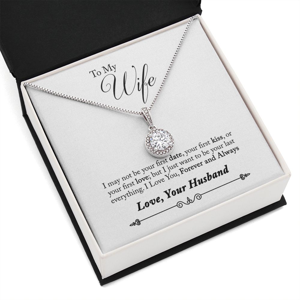 To My Wife Forever and Always Eternal Hope Necklace Message Card-Express Your Love Gifts