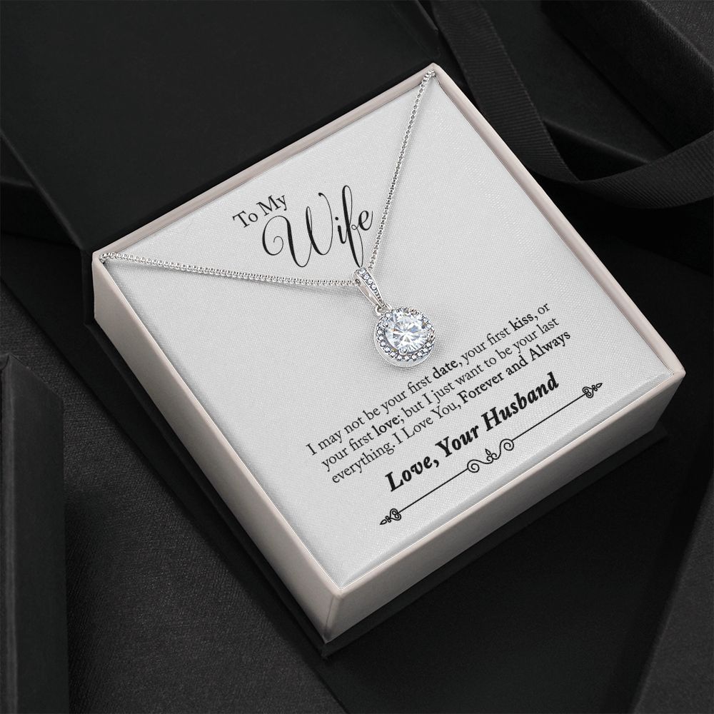 To My Wife Forever and Always Eternal Hope Necklace Message Card-Express Your Love Gifts