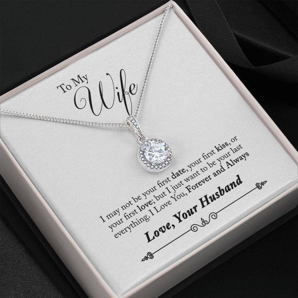 To My Wife Forever and Always Eternal Hope Necklace Message Card-Express Your Love Gifts