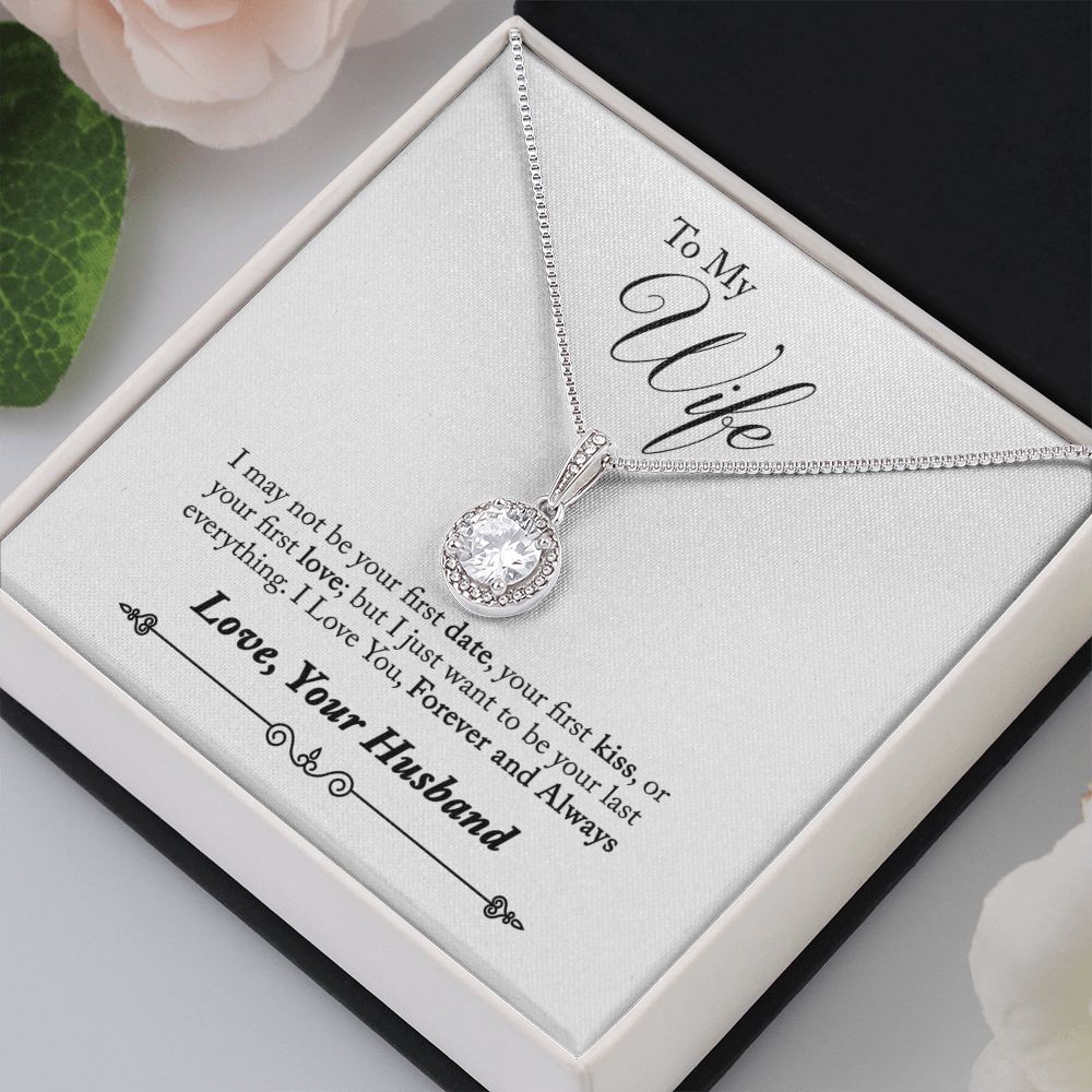 To My Wife Forever and Always Eternal Hope Necklace Message Card-Express Your Love Gifts